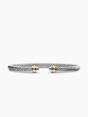 David Yurman CLASSIC CABLE BRACELET
Sterling Silver with 18K Yellow Gold, 4mm